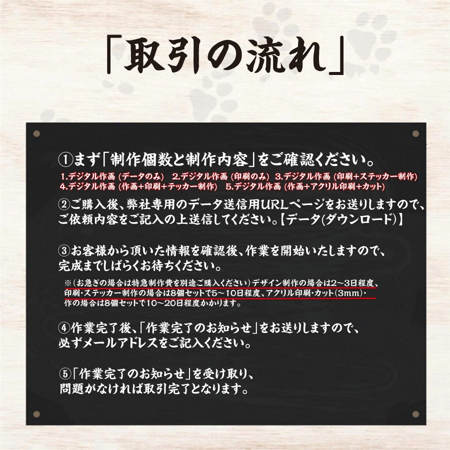 2.5D フリーカット ステッカー制作 A4範囲内【印刷+ステッカー制作】