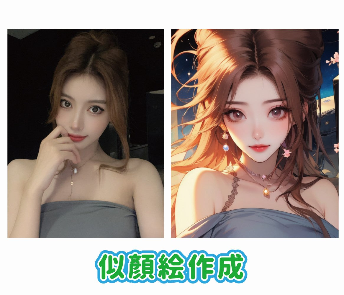 AI SNS圖示肖像3D插畫創作人物創作