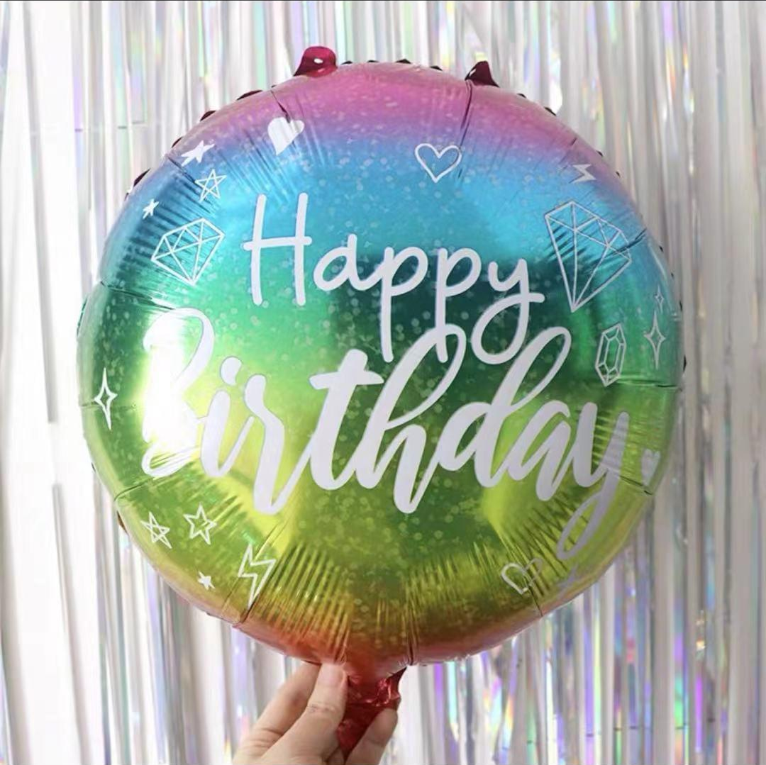 18インチ 誕生日 風船バルーン ステージ（全5種） 飾り付け happy birthday 大きい 大量 割れにくい 装飾 おしゃれ 卸売り ハロウィン